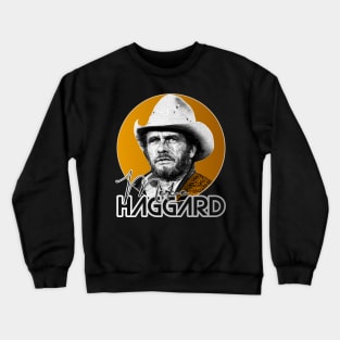 Retro Merle Haggard Gold Design Crewneck Sweatshirt